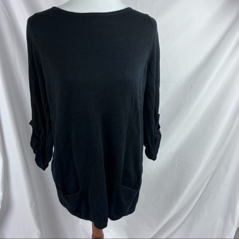 - Caslon long thin sweater black pm